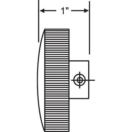 Strybuc Round Crank Handle White 37-138-3
